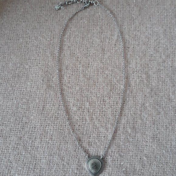 Lucky Brand Boho Necklace, Silver Chain with Pendant - Picture 2 of 5